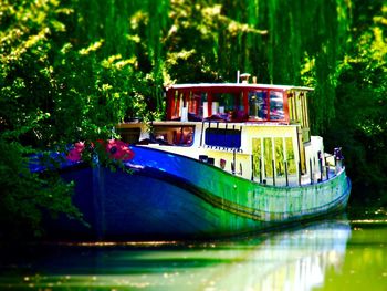 Boats in river