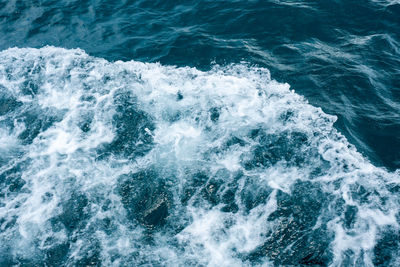 High angle view of sea