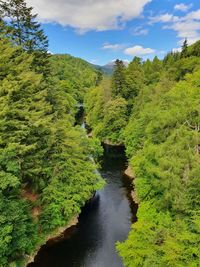 Looking downstream from the start of linn of tummel trail