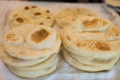 Close-up of cookies in plate