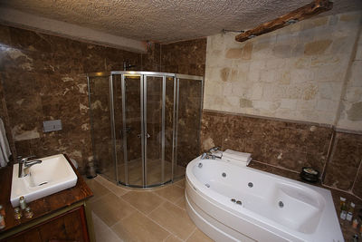 Aerial view of bathroom at home