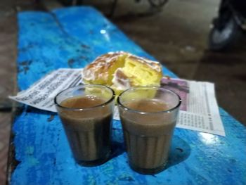 Close-up of drink on table