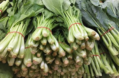 Full frame shot of vegetables for sale at market stall