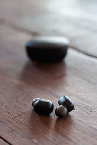 High angle view of coffee on table