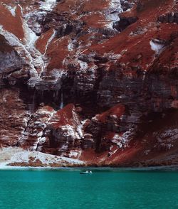 Scenic view of rocks in sea