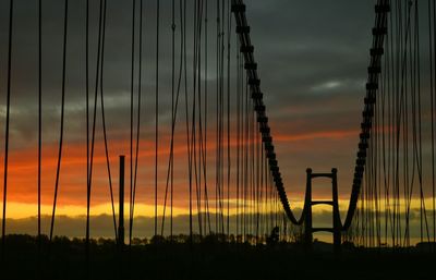 Scenic view of sea against sky at sunset