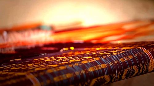 Close-up of water drops on wood