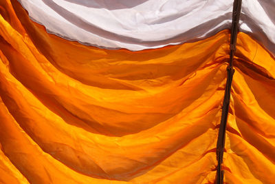 Detail shot of orange surface