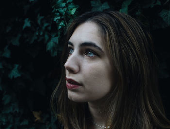 Close-up of young woman