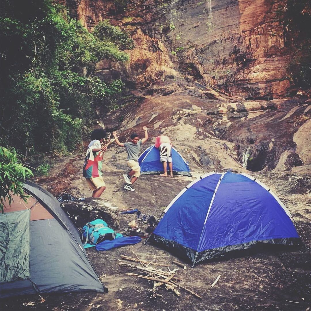 leisure activity, lifestyles, men, rear view, full length, mountain, person, vacations, casual clothing, tree, nature, tranquility, landscape, day, rock - object, relaxation, sitting