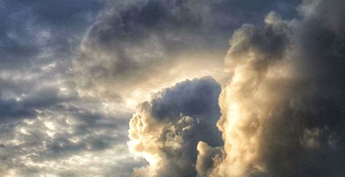 Low angle view of clouds in sky