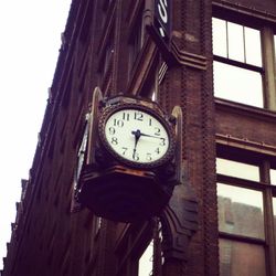 Low angle view of clock tower