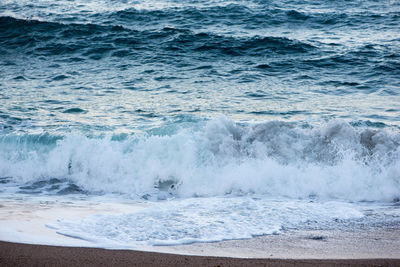 Scenic view of sea waves