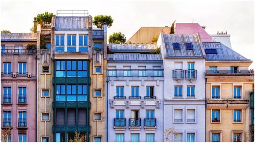 Low angle view of building against sky