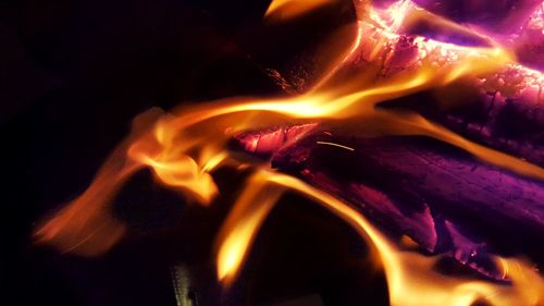 Close-up of fire