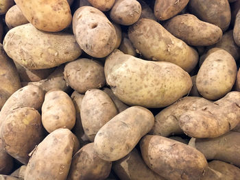 Full frame shot of potatoes