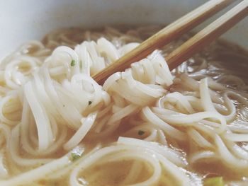 Close-up of soup in bowl