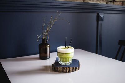 Close-up of potted plant on table