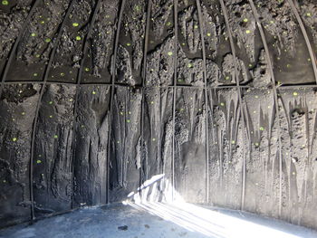 Road passing through a forest