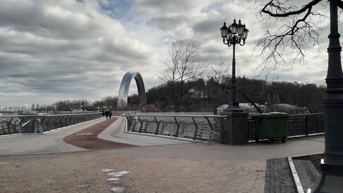 View of park against cloudy sky