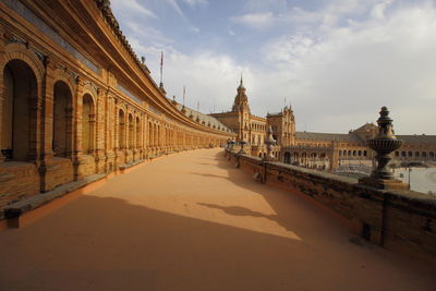 View of historical building against cloudy sky