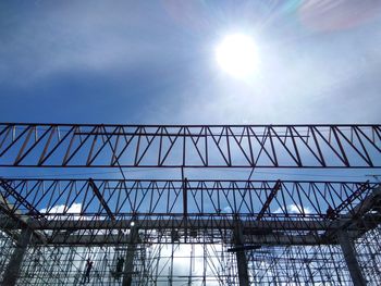 Low angle view of built structure against sky