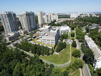 Aerial view of u.s. embassy, kyiv, ukraine