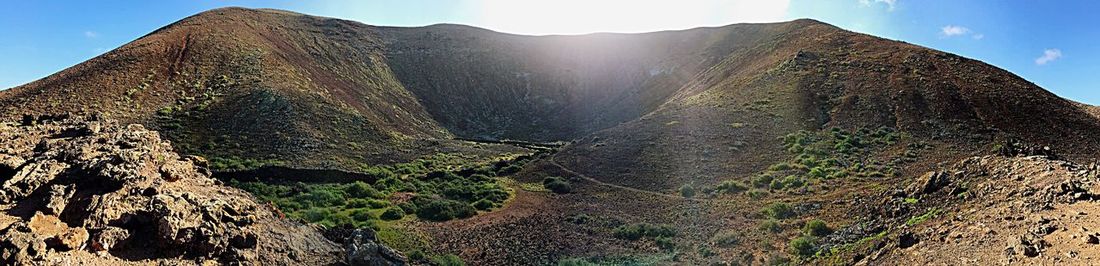 Panoramic view of landscape against sky