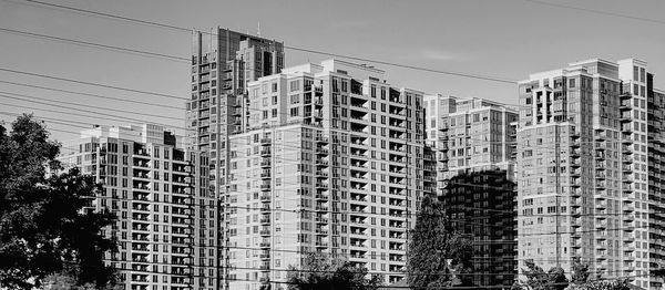 Low angle view of buildings against sky