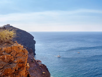 Scenic view of sea against sky