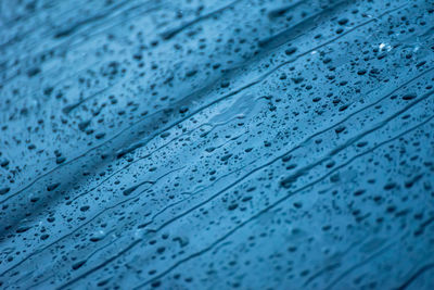 Full frame shot of rain drops