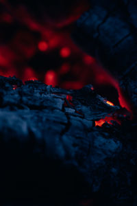 Close-up of bonfire