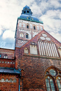 Low angle view of historical building against sky