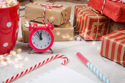 Close-up of christmas decorations