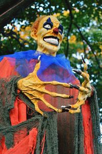 Low angle view of statue