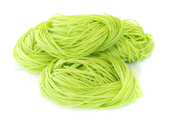 High angle view of vegetables against white background