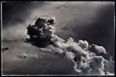 Low angle view of cloudy sky