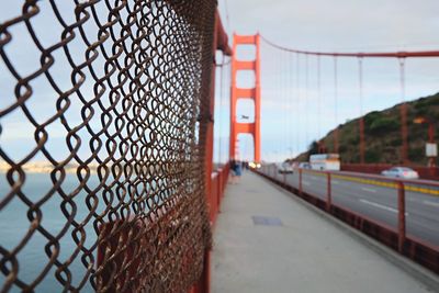 View of chainlink fence