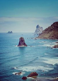 Scenic view of sea against sky