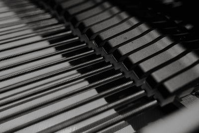 Close-up of piano keys