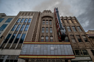 Low angle view of building against sky