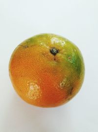 Close-up of apple against white background