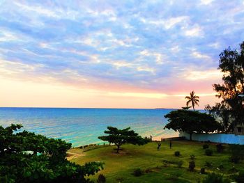 Scenic view of calm sea against sky
