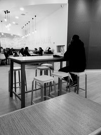 People sitting in restaurant