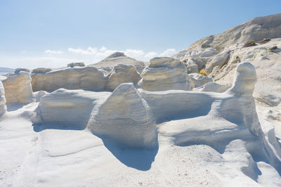 Scenic view of rock formations