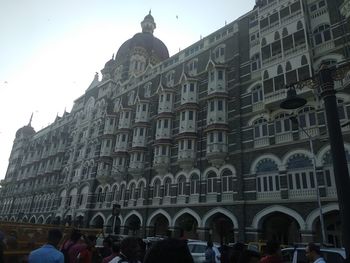 Low angle view of historical building against sky