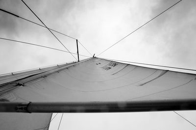 Low angle view of sail