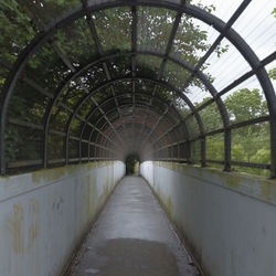 View of empty tunnel