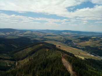 Scenic view of landscape against sky