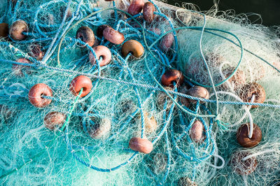 Close-up of fishing net
